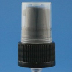 18mm 400 Black Ribbed Treatment Pump, 0.15ml Output